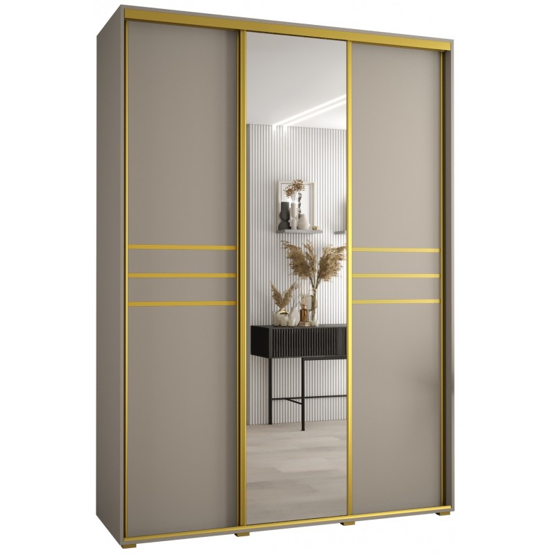 Szafa przesuwna z lustrem wysoka Dakota 11 180 głębokość 45 cm wysokość 235,2 cm