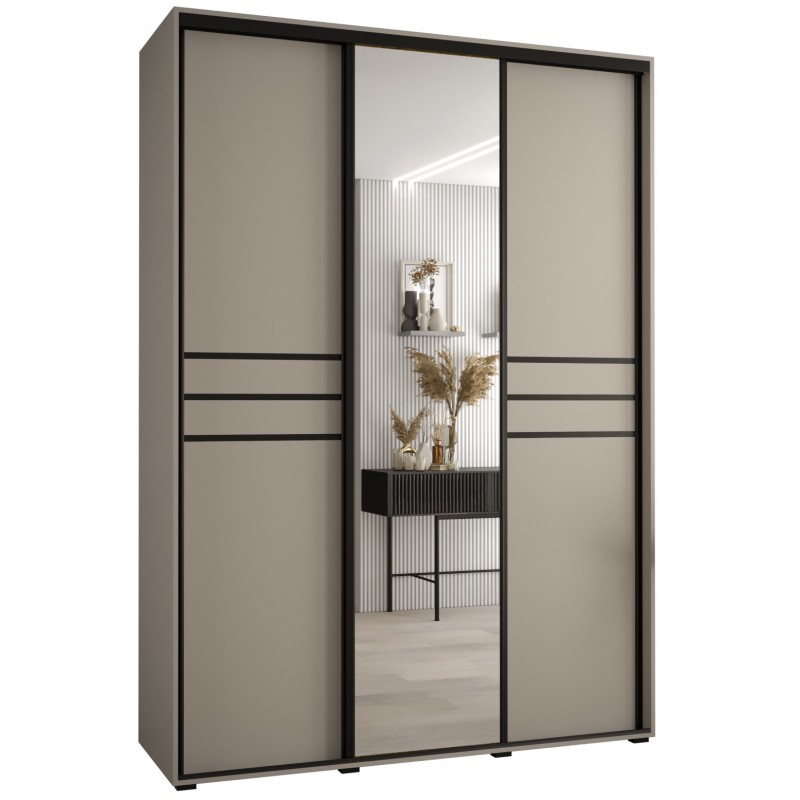 Szafa przesuwna z lustrem wysoka Dakota 11 180 głębokość 60 cm wysokość 235,2 cm