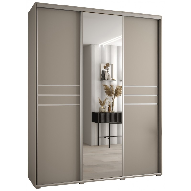 Szafa przesuwna z lustrem wysoka Dakota 11 190 głębokość 60 cm wysokość 235,2 cm
