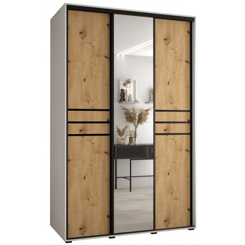 Szafa przesuwna z lustrem wysoka Davos 11 150 głębokość 60 cm wysokość 235,2 cm