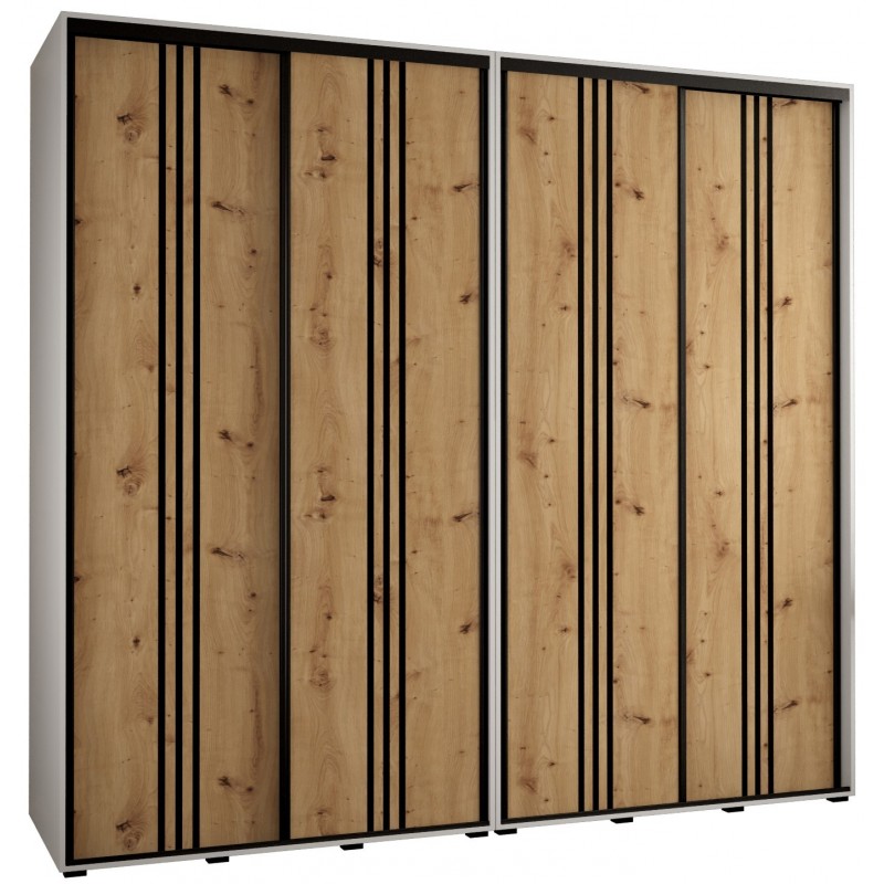 Szafa przesuwna wysoka Davos 6 260 głębokość 60 cm wysokość 235,2 cm