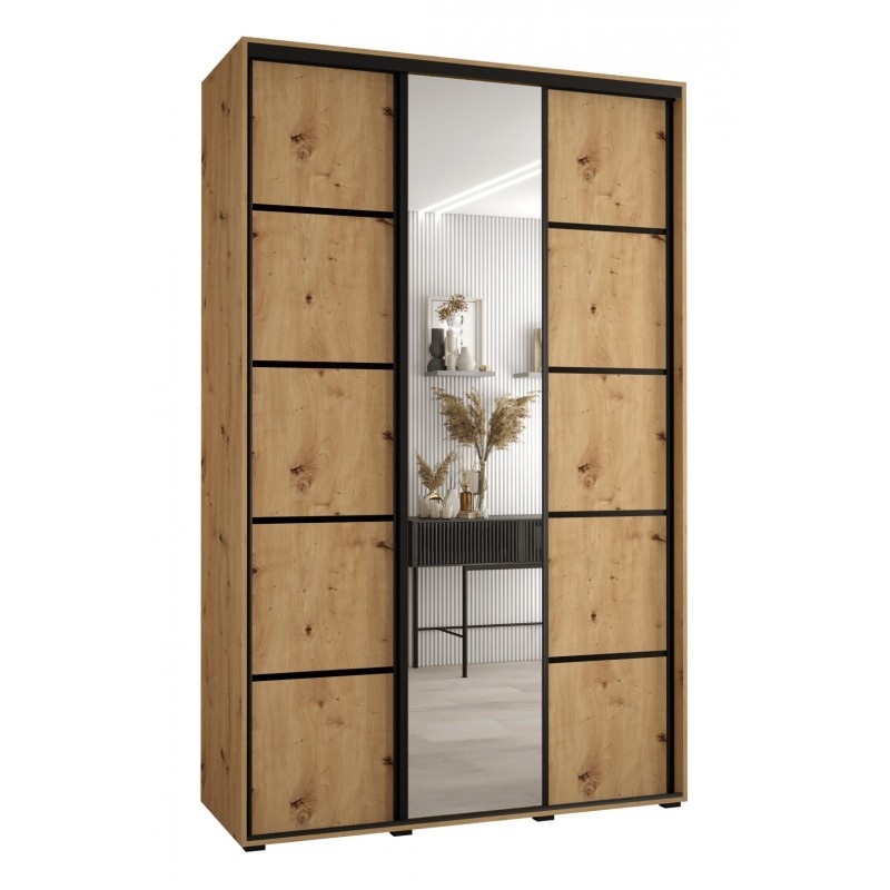 Szafa przesuwna z lustrem Cannes 5 160 głębokość 45 cm wysokość 205,2 cm