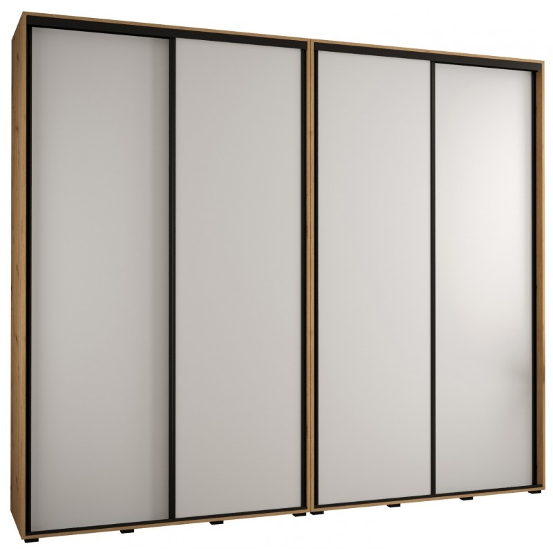 Szafa przesuwna wysoka Davos 1 280 głębokość 45 cm wysokość 235,2 cm