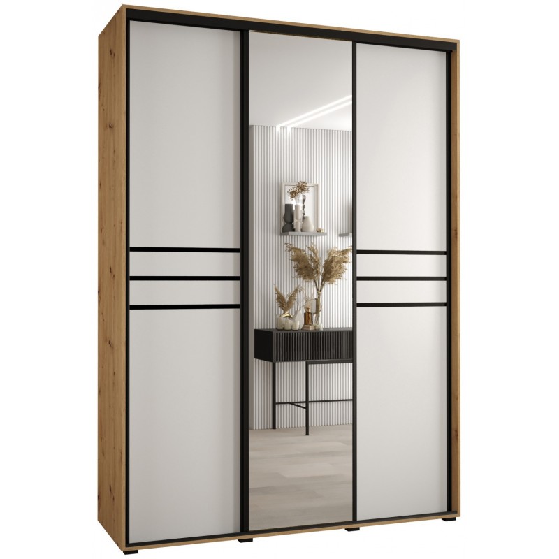 Szafa przesuwna z lustrem wysoka Davos 11 170 głębokość 45 cm wysokość 235,2 cm