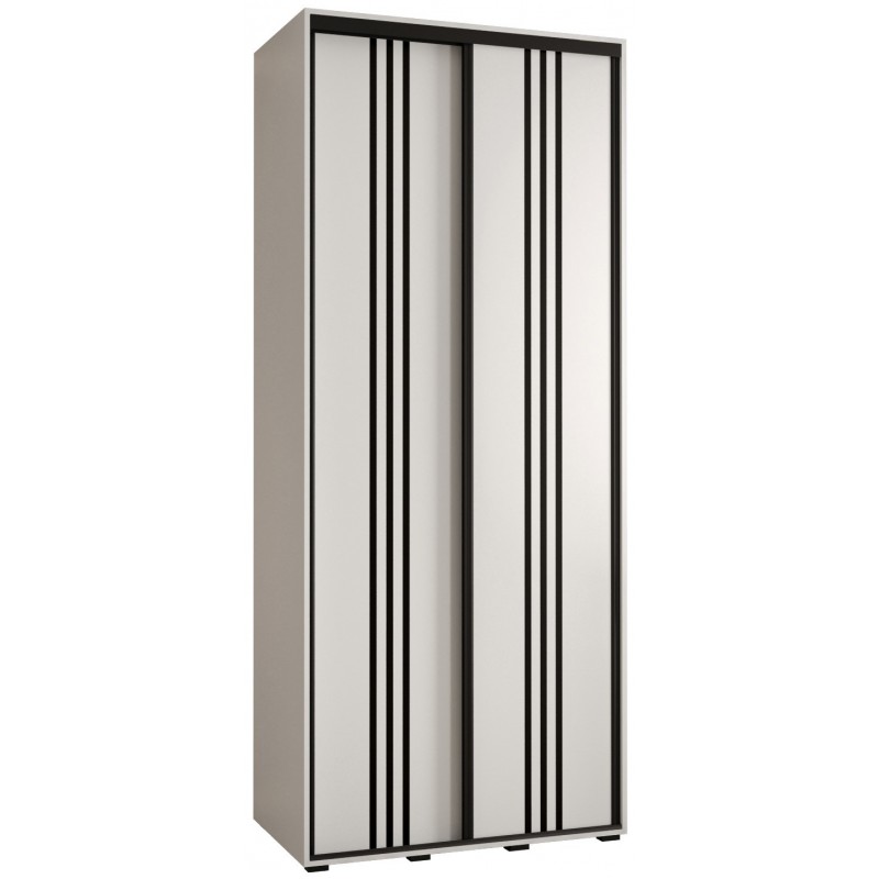 Szafa przesuwna dwudrzwiowa Cannes 6 100 głębokość 60 cm wysokość 205,2 cm