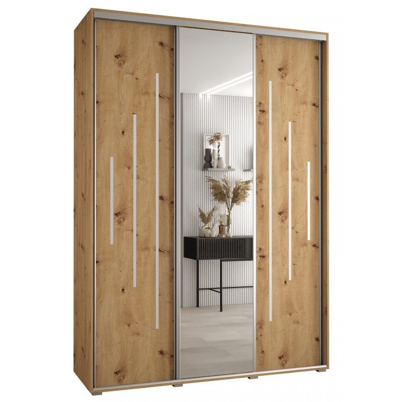 Szafa przesuwna z lustrem do salonu Cannes 13 170 głębokość 45 cm wysokość 205,2 cm