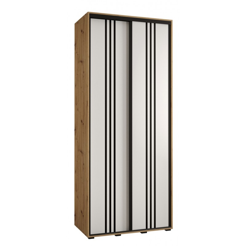 Szafa przesuwna z drążkami Cannes 6 110 głębokość 60 cm wysokość 205,2 cm