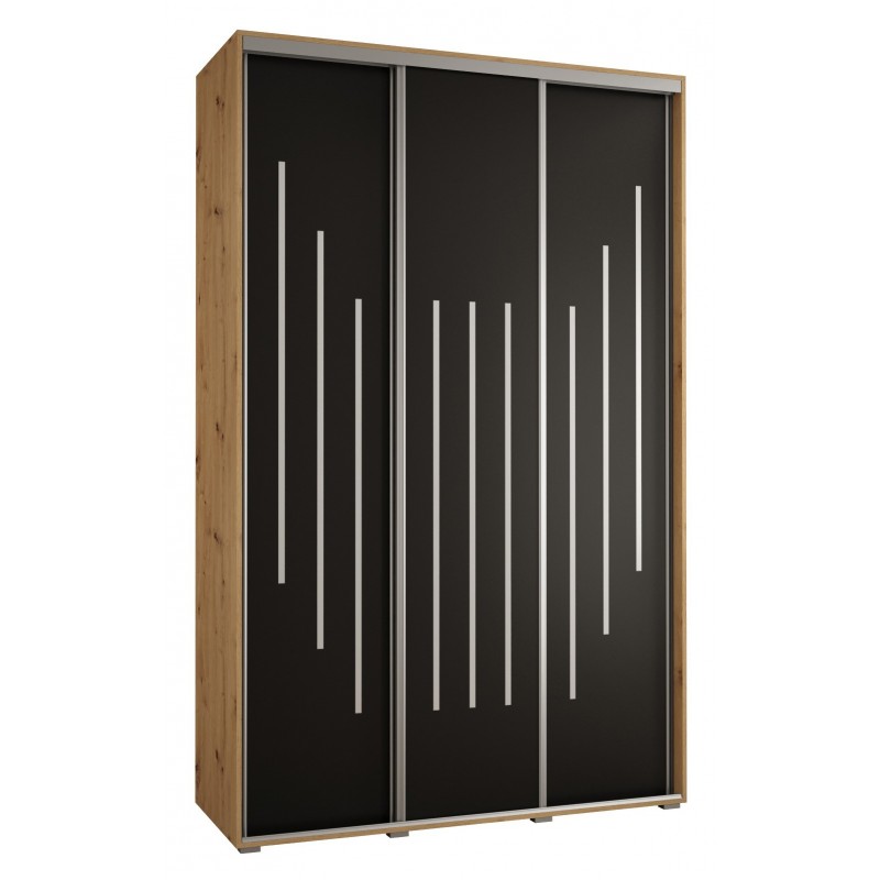 Szafa przesuwna na ubrania Cannes 8 160 głębokość 60 cm wysokość 205,2 cm