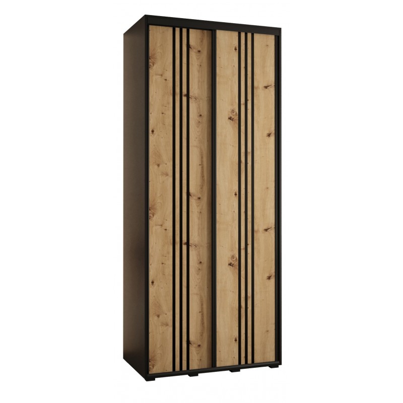 Szafa przesuwna na ubrania Cannes 6 120 głębokość 45 cm wysokość 205,2 cm