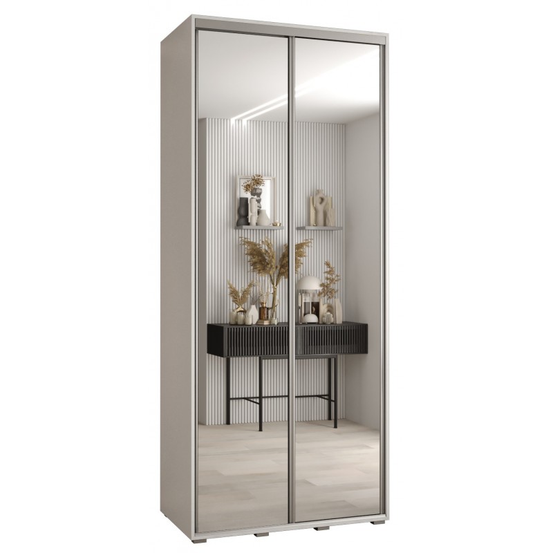 Szafa przesuwna z lustrem garderoba Cannes 2 110 głębokość 60 cm wysokość 205,2 cm