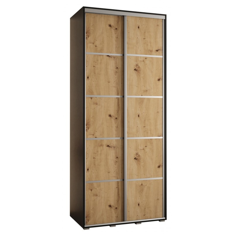 Szafa przesuwna wysoka Davos 4 100 głębokość 45 cm wysokość 235,2 cm