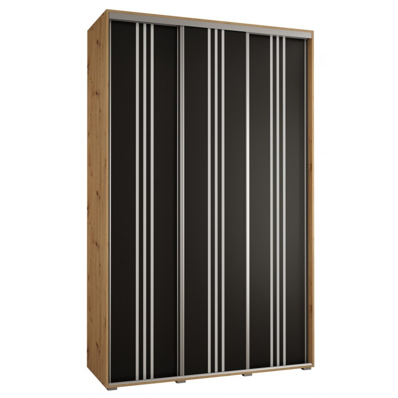 Szafa przesuwna na ubrania Cannes 6 150 głębokość 60 cm wysokość 205,2 cm