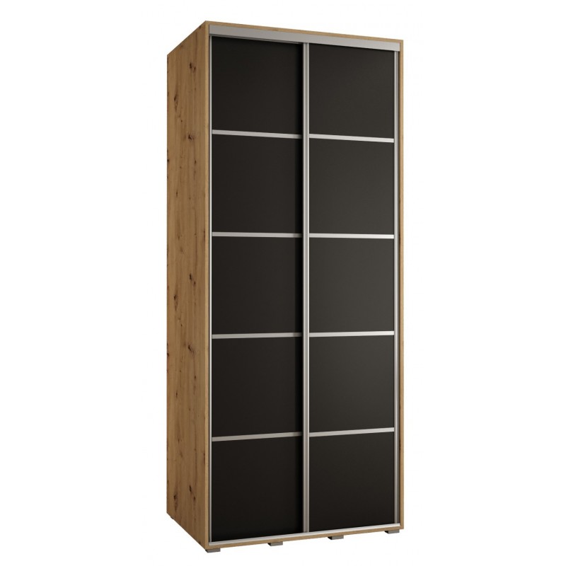 Szafa przesuwna wysoka Davos 4 100 głębokość 60 cm wysokość 235,2 cm