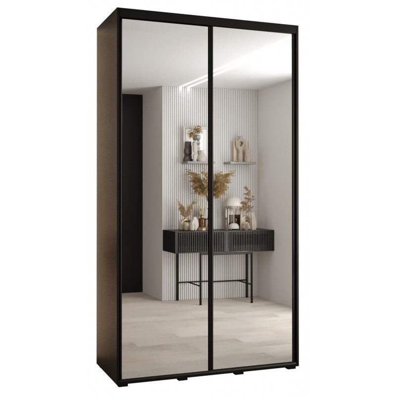 Szafa przesuwna z lustrem garderoba Cannes 2 140 głębokość 60 cm wysokość 205,2 cm