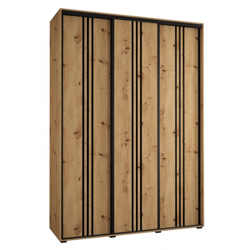 Szafa przesuwna do kawalerki Cannes 6 170 głębokość 45 cm wysokość 205,2 cm