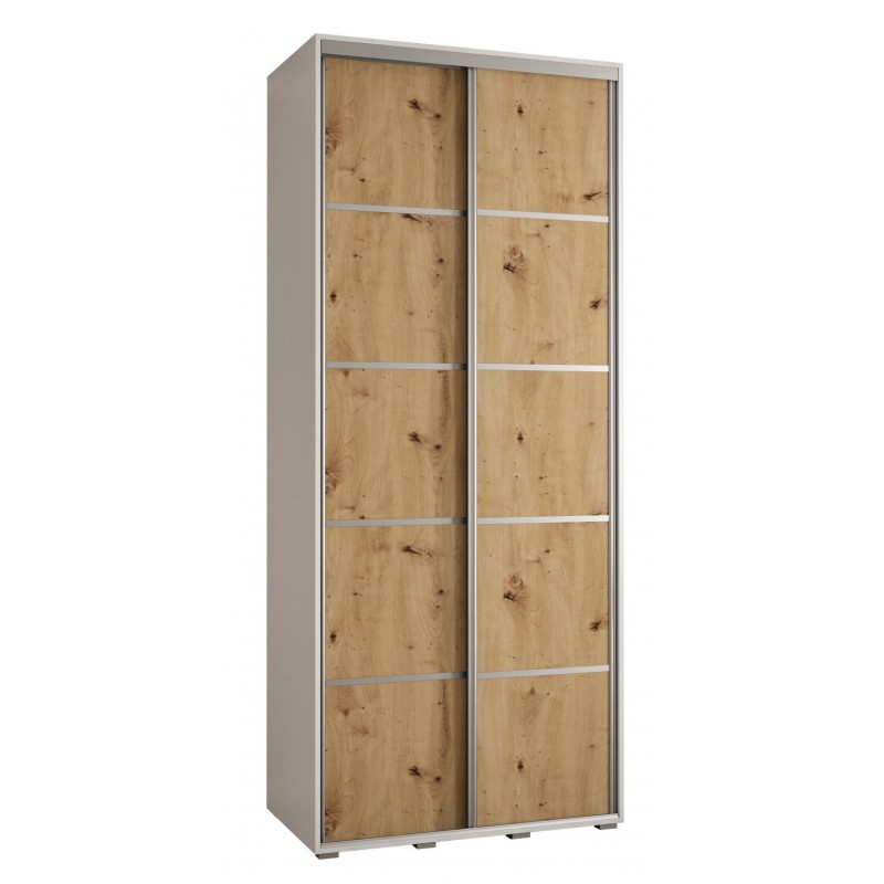 Szafa przesuwna wysoka Davos 4 120 głębokość 60 cm wysokość 235,2 cm