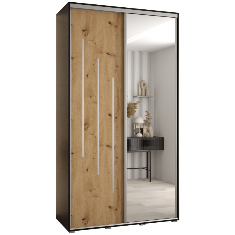 Szafa przesuwna z lustrem dwudrzwiowa Cannes 9 140 głębokość 60 cm wysokość 205,2 cm