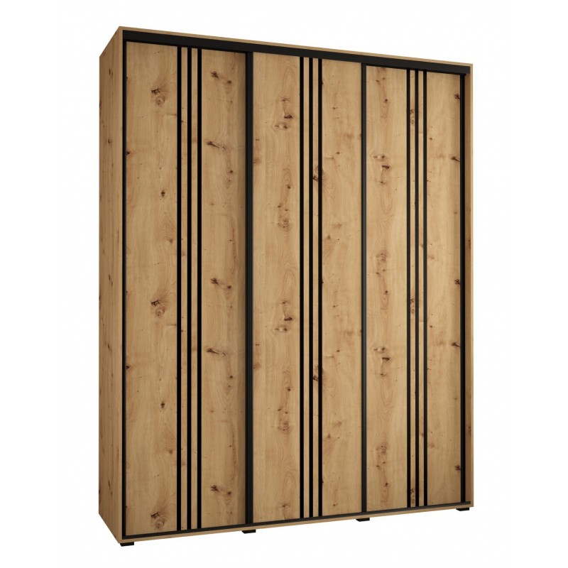 Szafa przesuwna do przedpokoju Cannes 6 190 głębokość 60 cm wysokość 205,2 cm