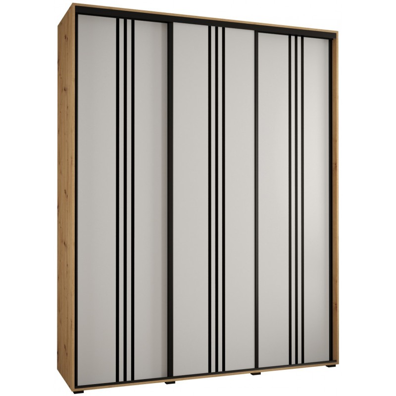 Szafa przesuwna garderoba Cannes 6 200 głębokość 60 cm wysokość 205,2 cm