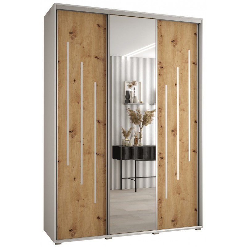 Szafa przesuwna z lustrem garderoba Cannes 9 170 głębokość 45 cm wysokość 205,2 cm