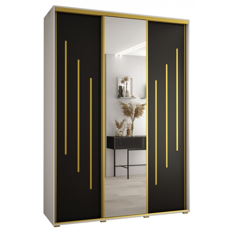 Szafa przesuwna z lustrem trzydrzwiowa Cannes 9 170 głębokość 60 cm wysokość 205,2 cm