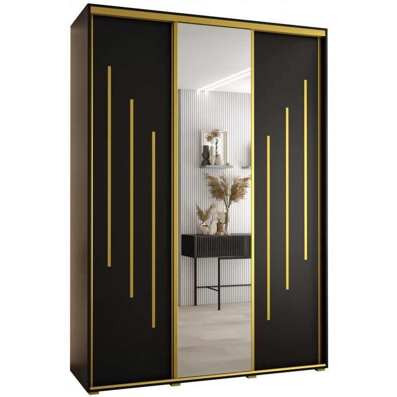 Szafa przesuwna z lustrem na ubrania Cannes 9 180 głębokość 60 cm wysokość 205,2 cm