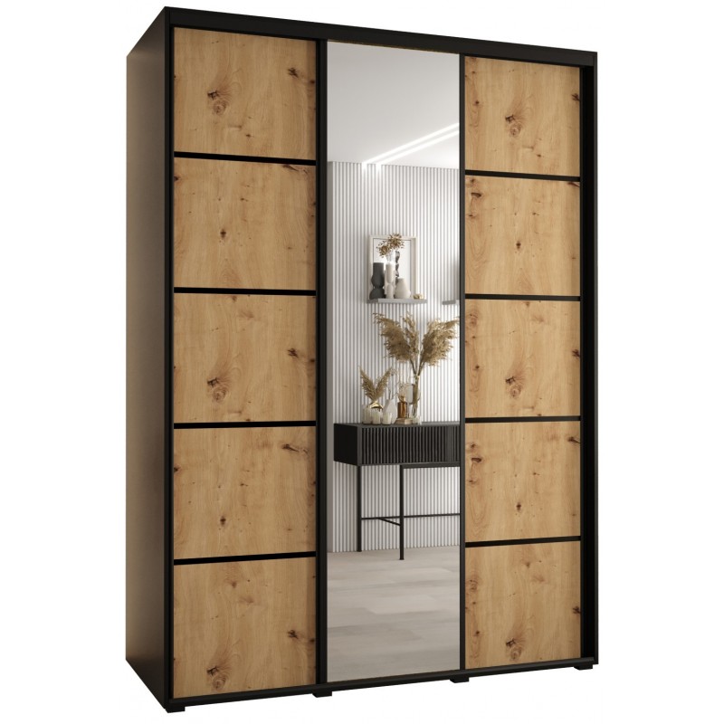 Szafa przesuwna z lustrem wysoka Davos 5 170 głębokość 60 cm wysokość 235,2 cm