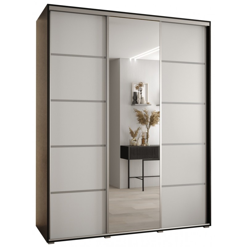 Szafa przesuwna z lustrem wysoka Davos 5 190 głębokość 60 cm wysokość 235,2 cm