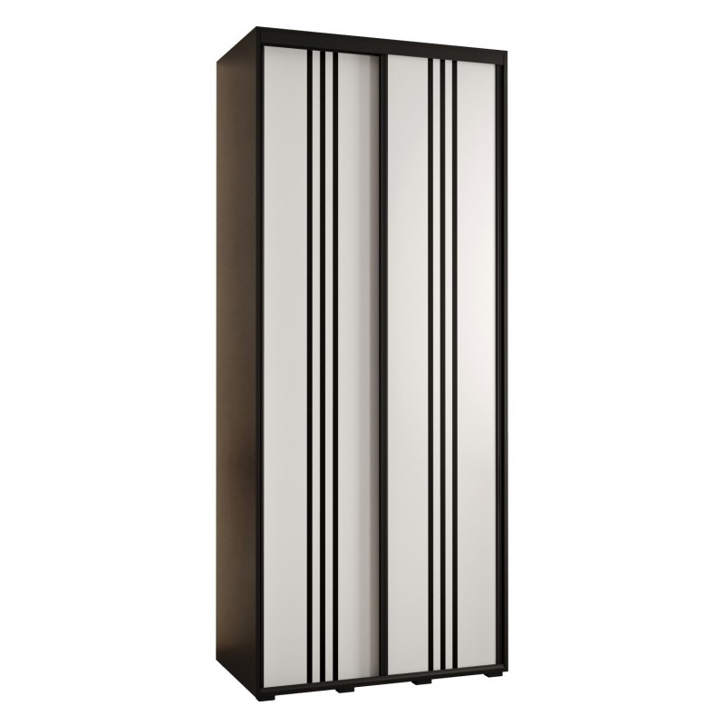 Szafa przesuwna wysoka Davos 6 100 głębokość 45 cm wysokość 235,2 cm