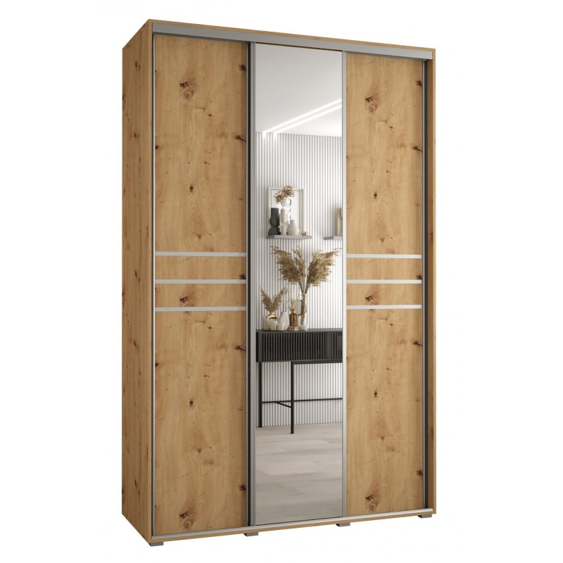 Szafa przesuwna z lustrem trzydrzwiowa Cannes 11 160 głębokość 60 cm wysokość 205,2 cm