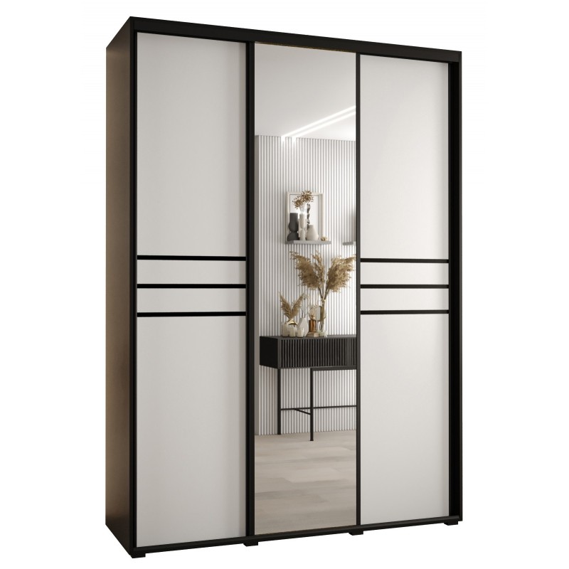 Szafa przesuwna z lustrem do salonu Cannes 11 180 głębokość 60 cm wysokość 205,2 cm