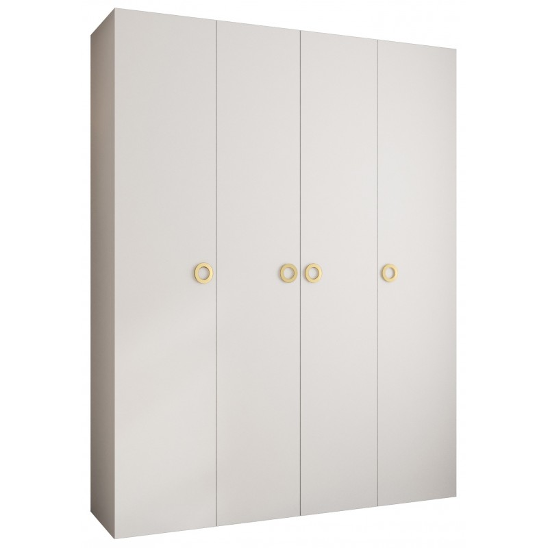 Szafa wysoka uchylna garderoba ubraniowa z półkami COMO 1 190 głębokość 40 cm wysokość 245,5 cm