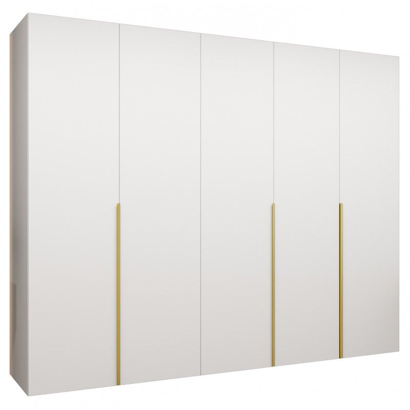 Szafa uchylna garderoba z cichym domykiem ubraniowa z półkami ALICANTE 1 250 głębokość 52 cm wysokość 202 cm