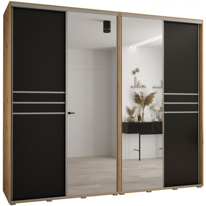 Szafa przesuwna z lustrem wysoka Davos 11 270 głębokość 60 cm wysokość 235,2 cm