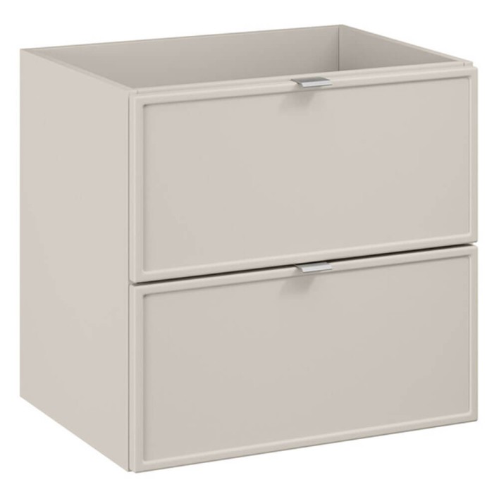 Szafka pod umywalkę 60cm 2 szuflady Kolekcja Bella Cashmere Kaszmirowy Mat