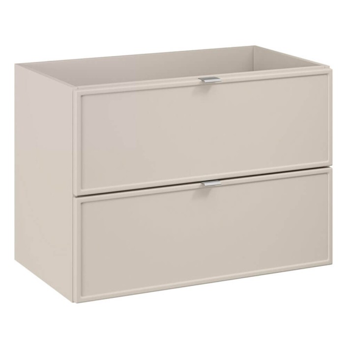 Szafka pod umywalkę 80cm 2 szuflady Kolekcja Bella Cashmere Kaszmirowy Mat