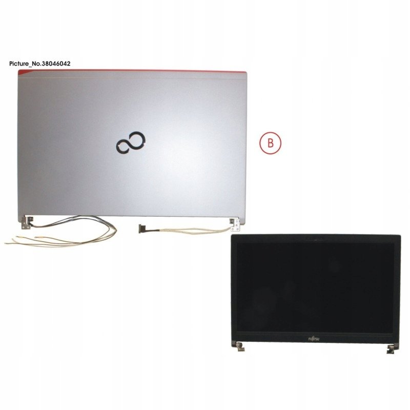 Nowa klapa górna Fujitsu LIFEBOOK E756 matryca FHD , kamera , zawiasy ...