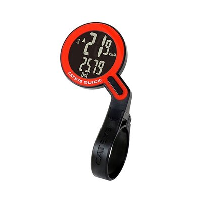 Licznik rowerowy CATEYE Quick CC-RS100W Czarno-czerwony
