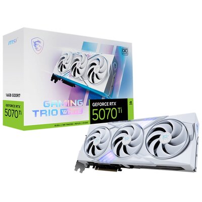 MSI GeForce RTX 5070 Ti Gaming Trio OC 16GB DLSS-4 Biały