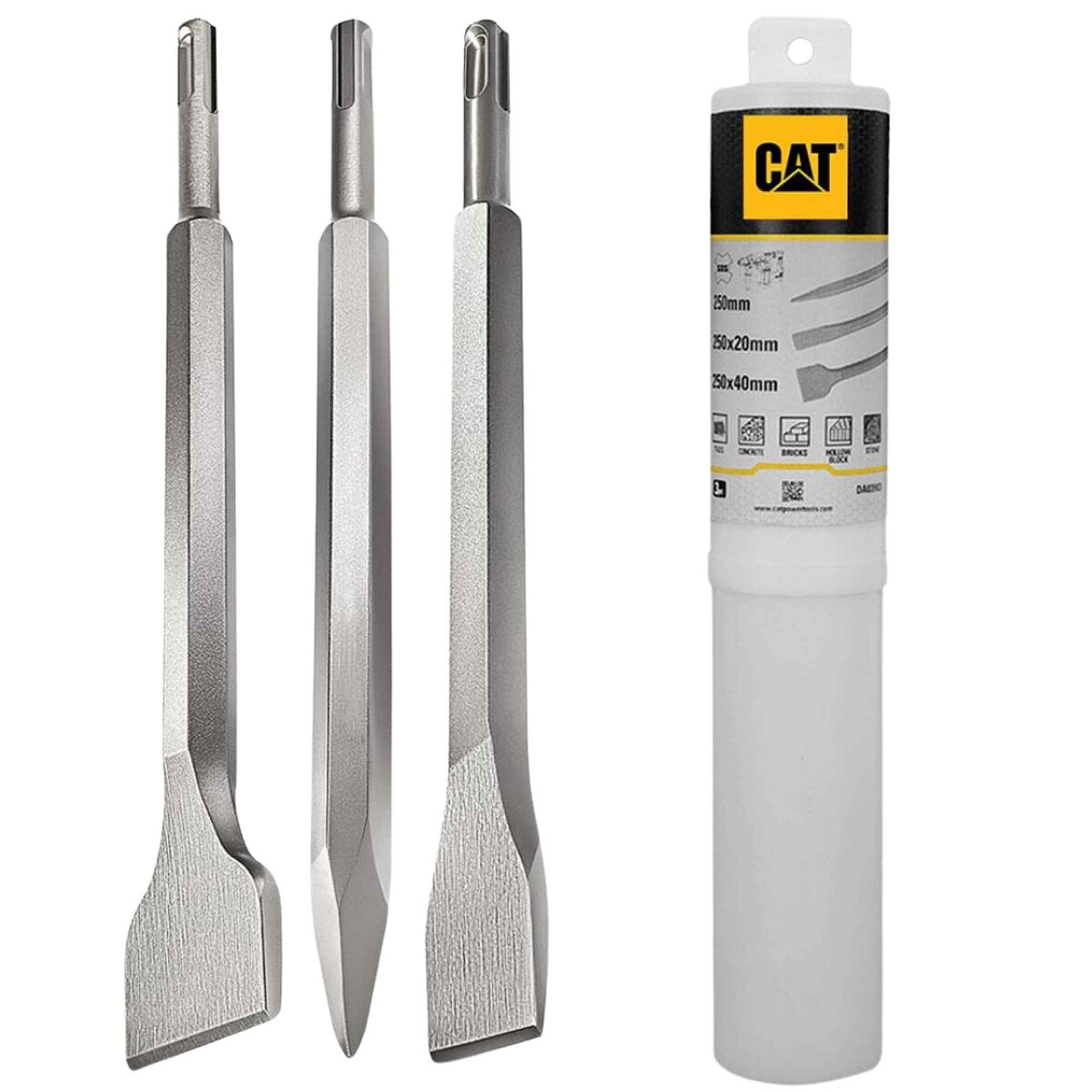 Zestaw dłut CAT SDS Plus 3 szt.