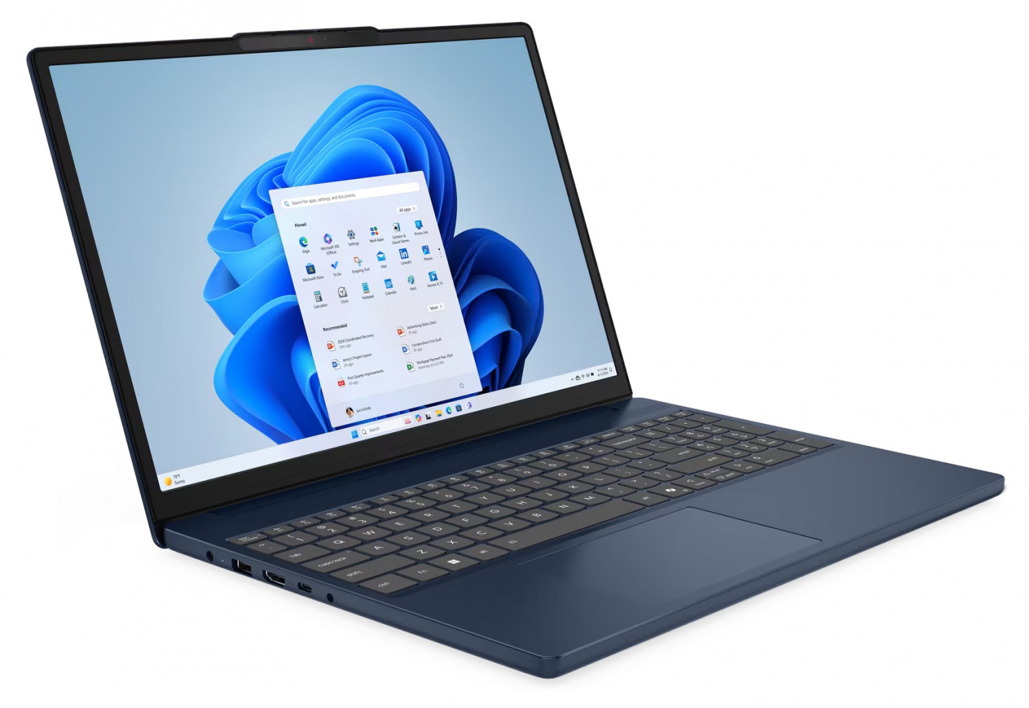 Lenovo Ideapad Slim 3-15 - Core i5-13420H 15,3''-WUXGA 16GB 512GB Podśw. klawiatura no Os Niebieski 83K100CXPB