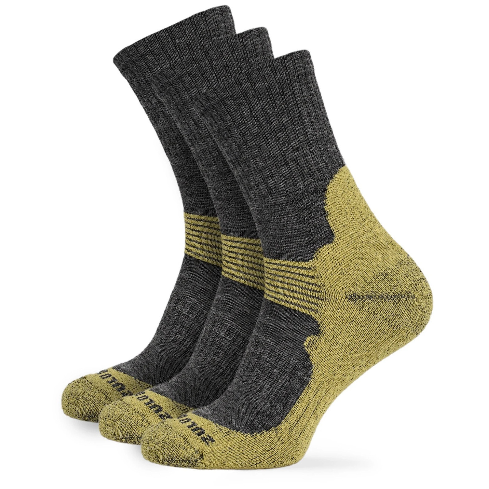 Skarpetki Zulu Merino Allseason 3-pack Rozmiar skarpet: 43-47 / Kolor: szary/żółty