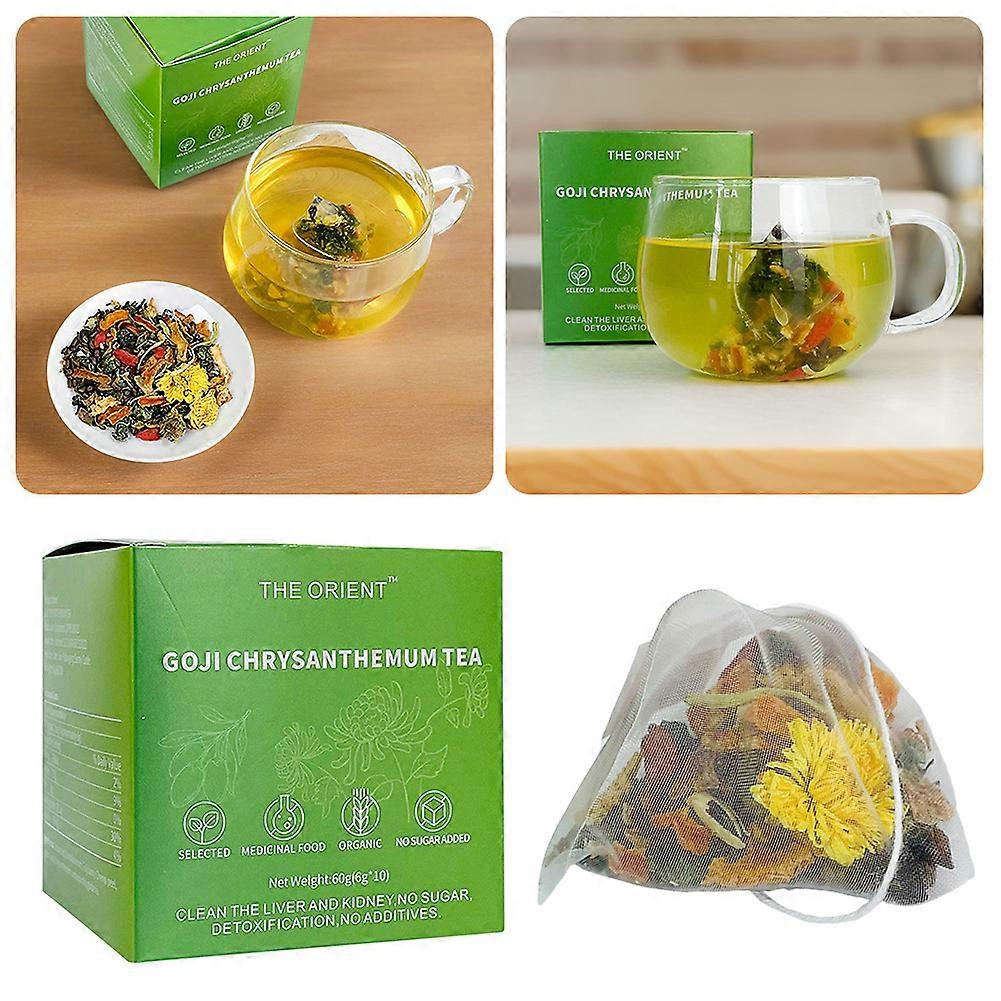 Herbata chryzantemowa Goji-Berry Naturalna herbata oczyszczająca wątrobę do kontroli ognia dla dorosłych nastolatków 3 Boxes