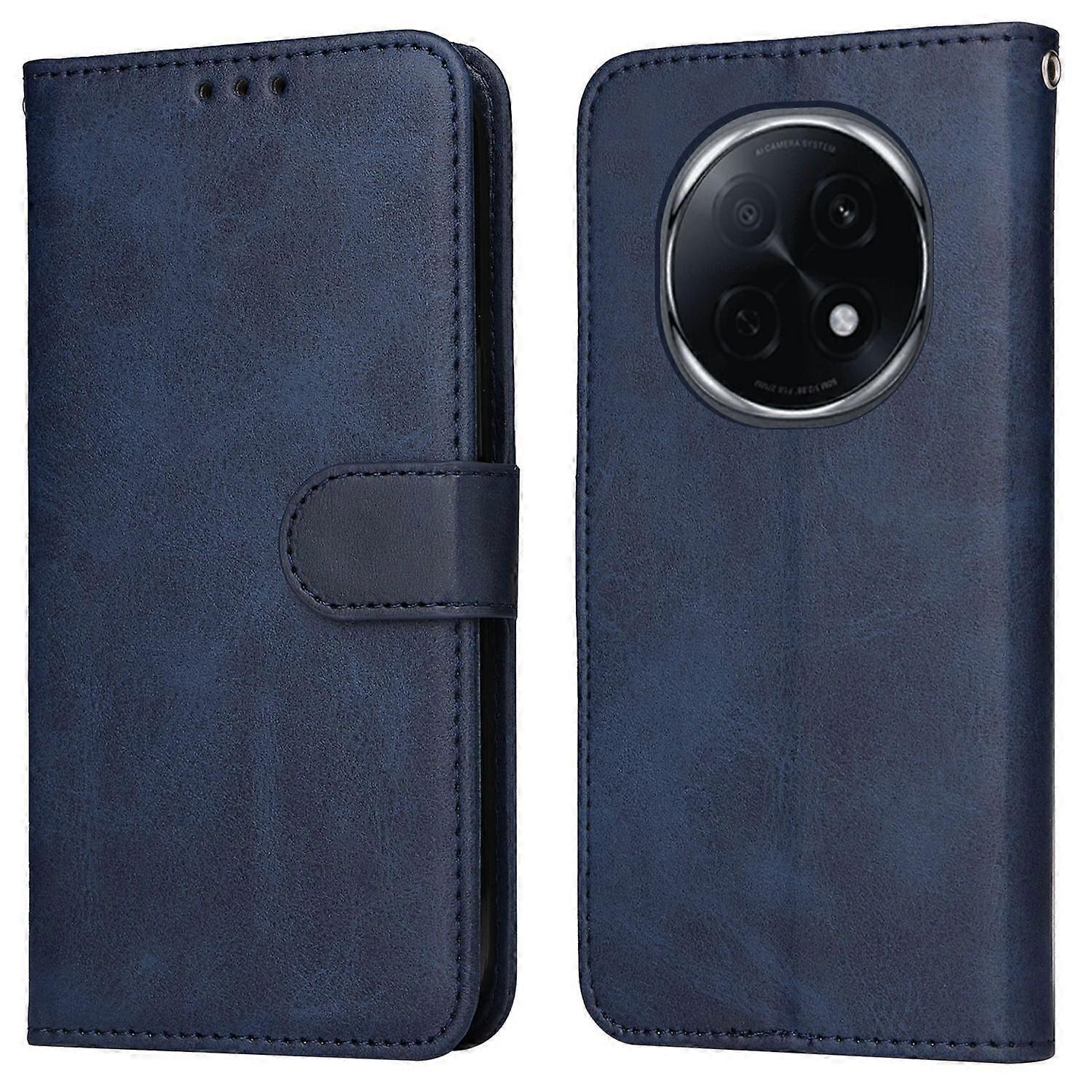 Do Oppo A5 Pro 5G Case Portfel PU Skórzany pokrowiec na telefon z klapką Folio Wielobarwny Blue