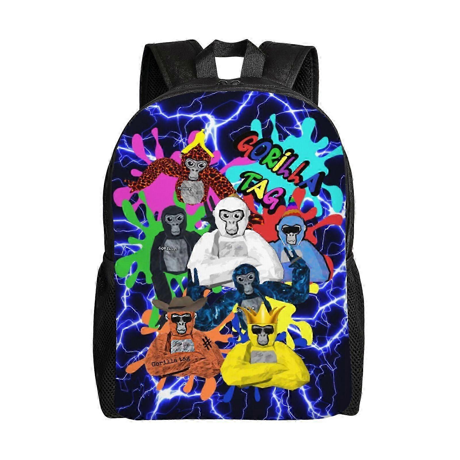 c2682 Gorilla Tag Plecak szkolny dla nastoletnich dziewcząt Middle Game Szkolna torba dla dzieci Młodzież Casual Shoulder Daypack jjn2682