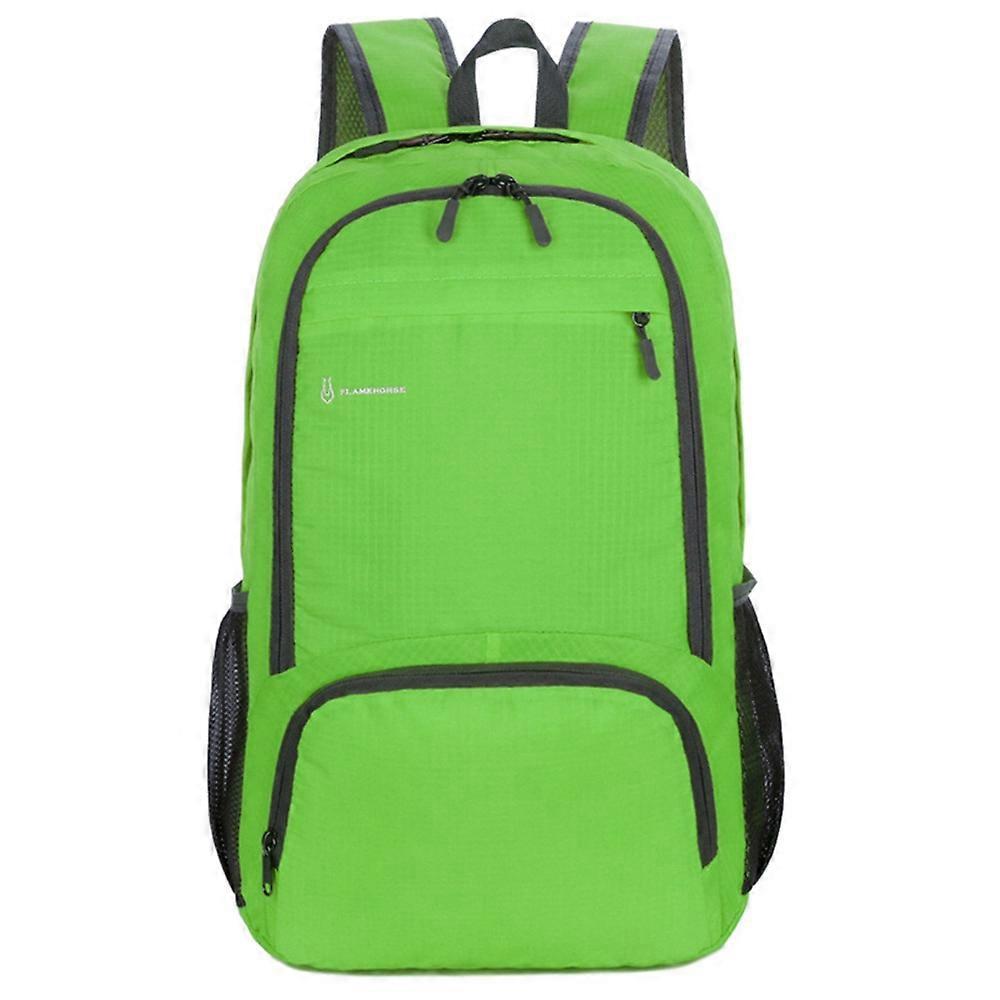FLAMEHORSE k66 Wodoodporny plecak z tkaniny Oxford Casual Travel Sports Składana torba na ramię-zielona Wielobarwny Green