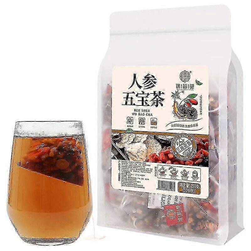Żeń-szeń Five Treasure Tea Herbata Ziołowa 150g 1Bag 50Pcs