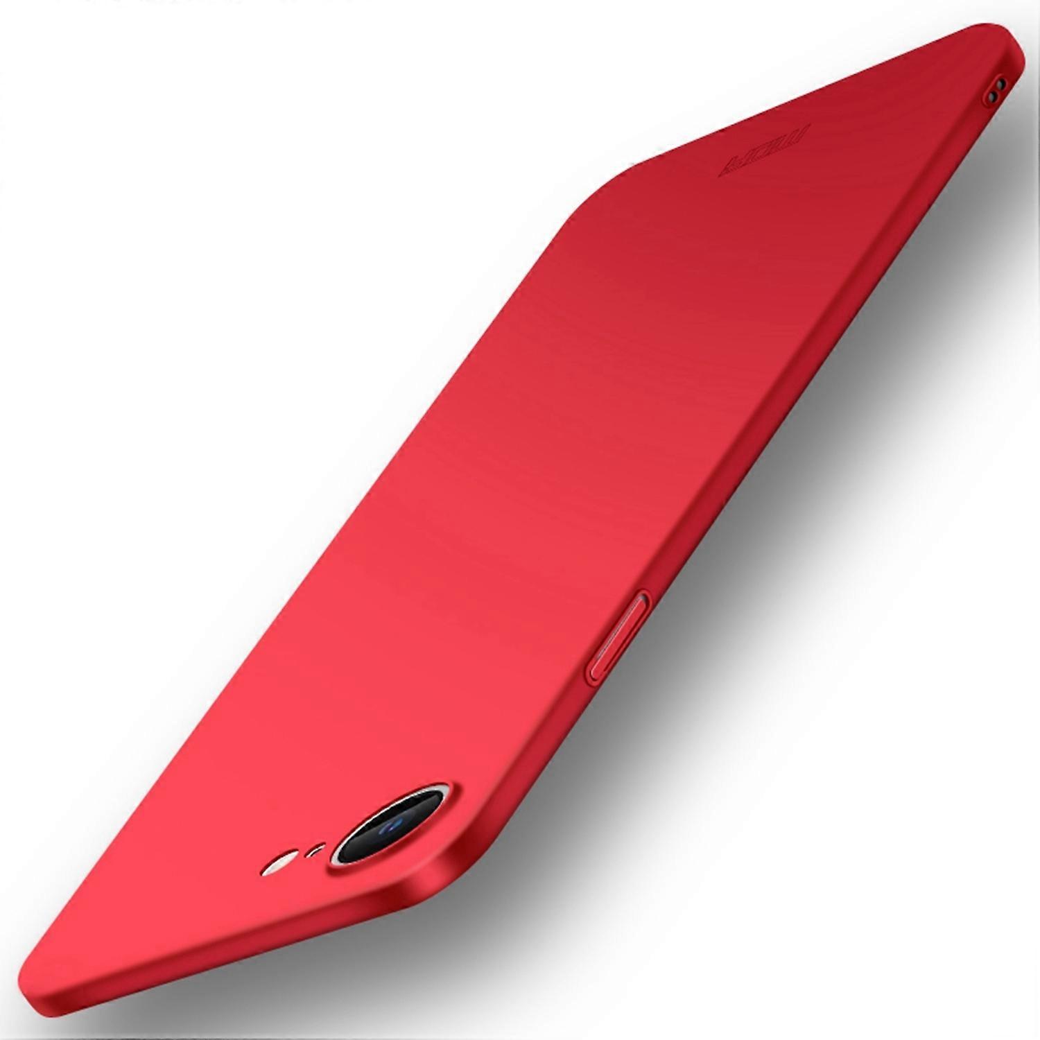 Do etui na telefon iPhone 16e MOFI Shield Matte Series Ultra Slim PC Protective Cover Wielobarwny Red