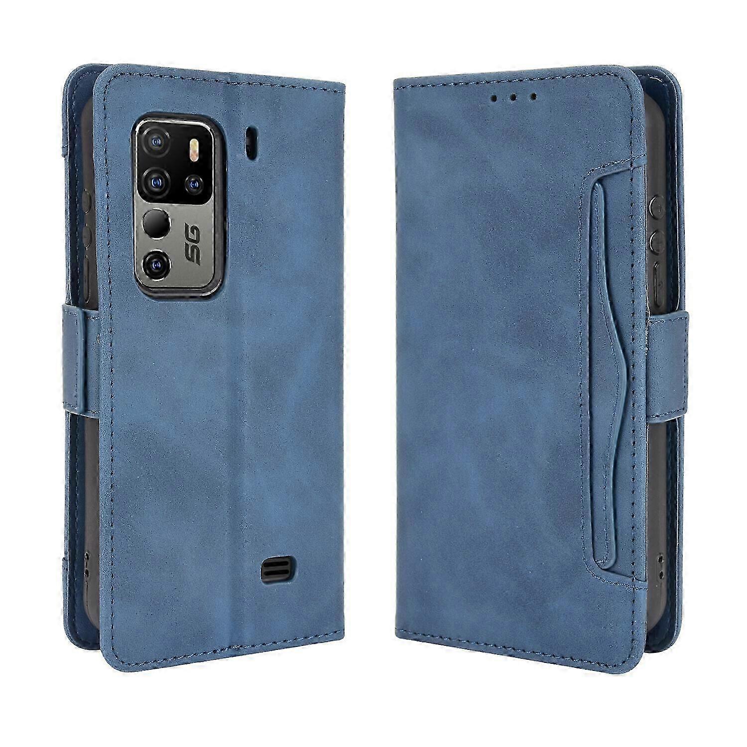 Etui na Ulefone Armor 11 / 11T 5G Okładka Regulowany odpinany uchwyt na karty Magnetyczne zamknięcie Skórzane etui na portfel Niebieski A