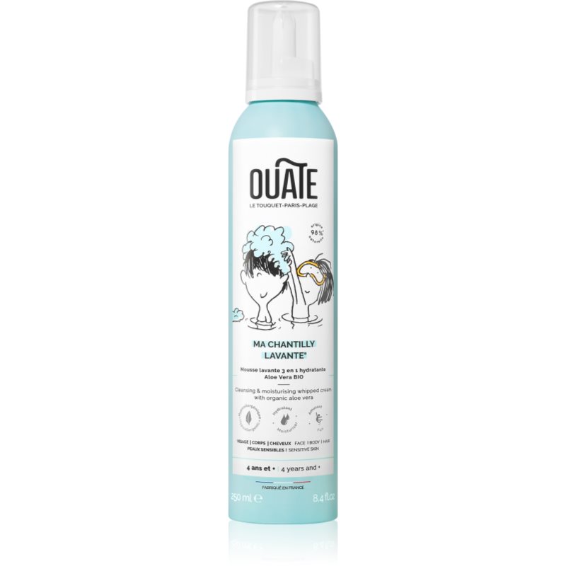 OUATE My Cleansing Whipped Cream pianka pod prysznic do włosów i ciała dla dzieci 4+ 250 ml